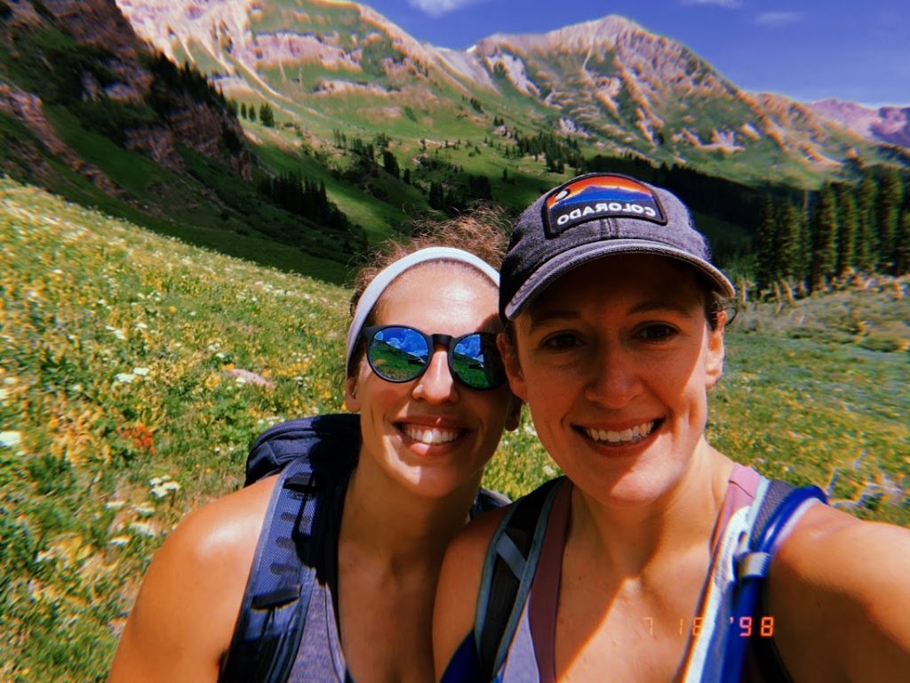 lesbian couple, mountain