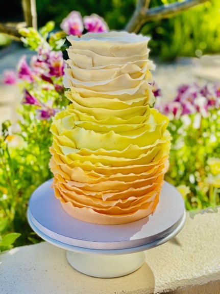 wedding yellow cake