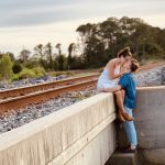 kissing near railway