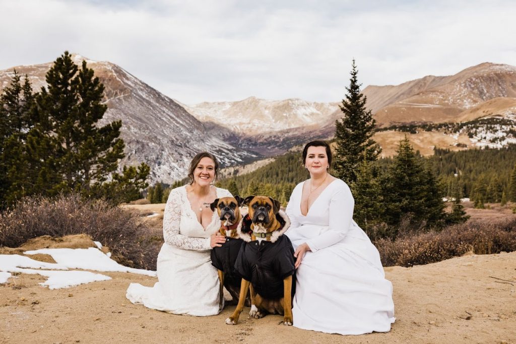 two brides in the mountains