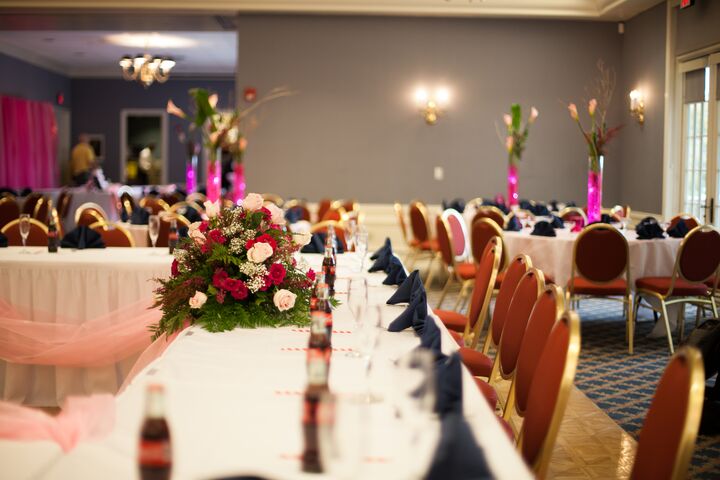 Decorated wedding table