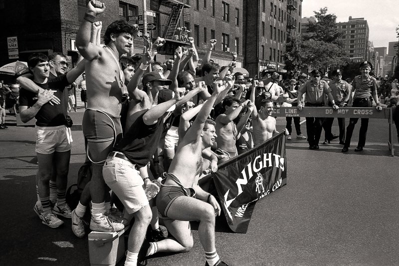 Knights Wrestling Team, Hudson Street, NYC, 1990