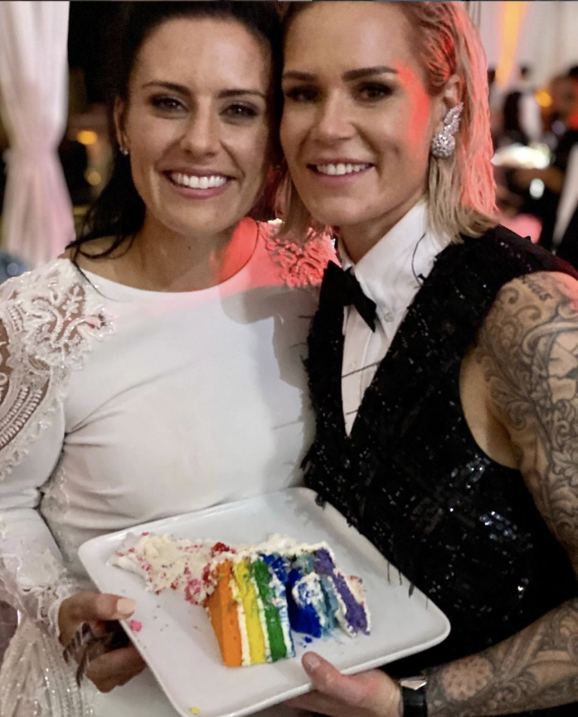 Ashlyn and Ali wedding cake